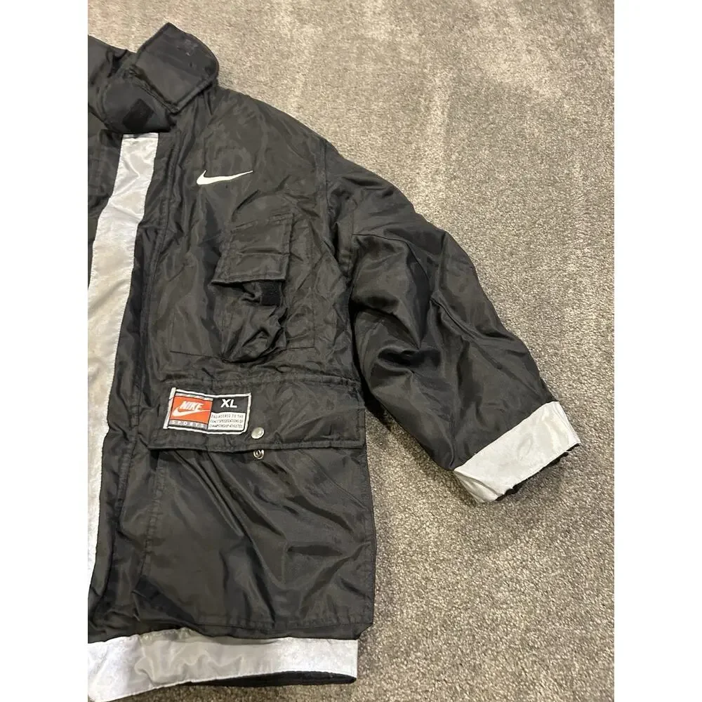 Vintage Nike Reflective Jacket Black Men's Size‎ XL